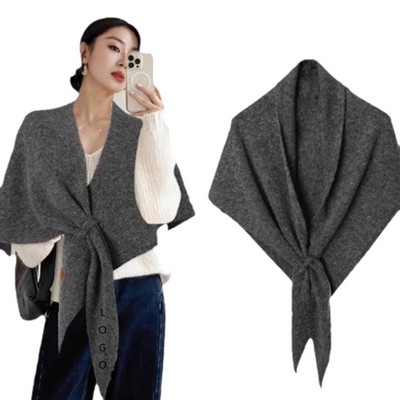 Wool Shawl Triangular Scarf